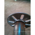 Pila de tornillo molido de acero en espiral con brida